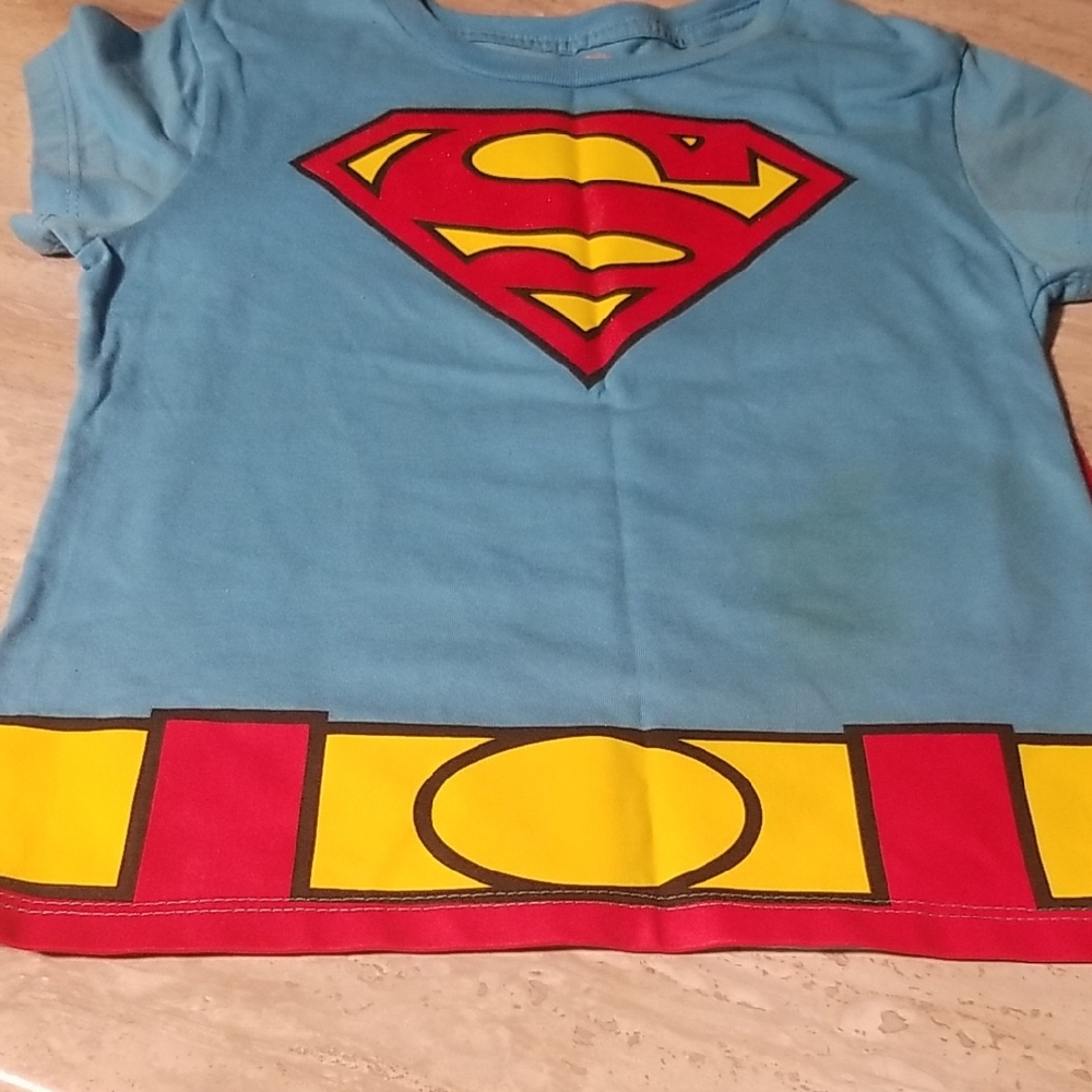 Superhero Superman  Kid  T-Shirt Size Med